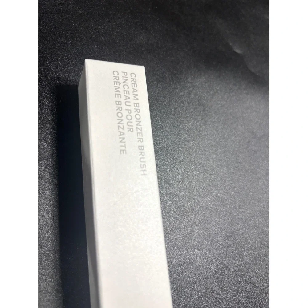Beautycounter Cream Bronzer Brush Gold Handle‎ Angled Synthetic Bristles NIB